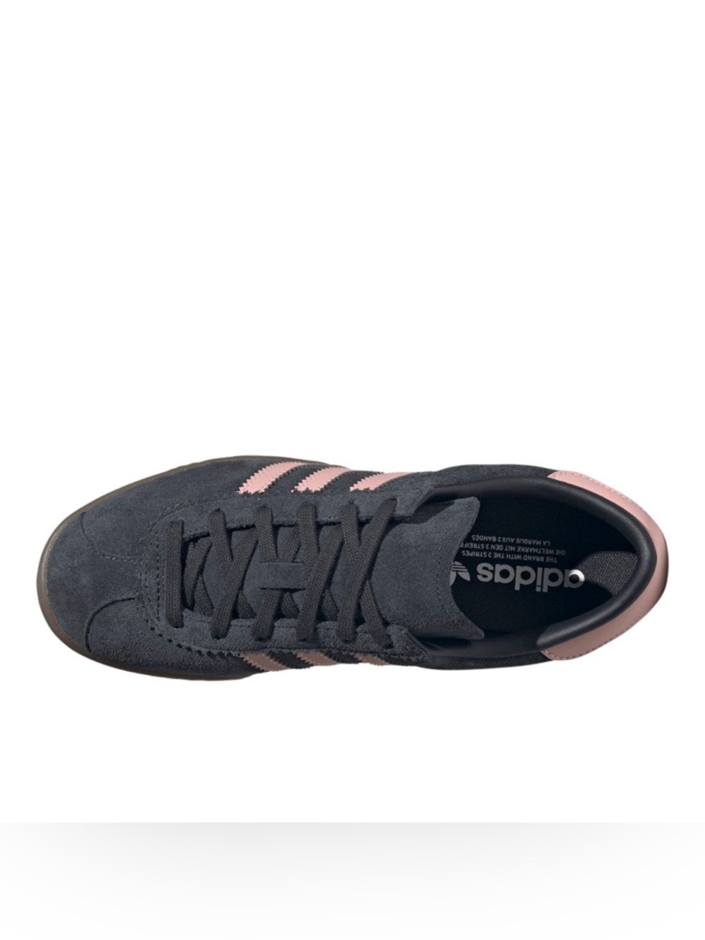 🆕 adidas Stadt Lace Up Sneakers Women’s 8, 9.5 | Black Pink Suede | Gum Sole - Picture 4 of 5